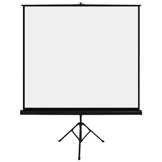 Tela de Projeção Retrátil 97 - 180 x 180cm - com Tripé - Multilaser AC354 - Única Menor preço em Tela de Projeção Retrátil 97 - 180 x 180cm - com Tripé - Multilaser AC354 - Única