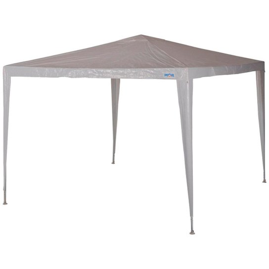 Tenda Gazebo 3 x 3 Metros MOR Estrutura em Aço Carbono - Branco Menor preço em Tenda Gazebo 3 x 3 Metros MOR Estrutura em Aço Carbono - Branco