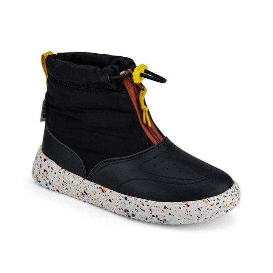 Tênis Abotinado Infantil Bibi de Couro Preto New Way 1192059 - Preto Menor preço em Tênis Abotinado Infantil Bibi de Couro Preto New Way 1192059 - Preto