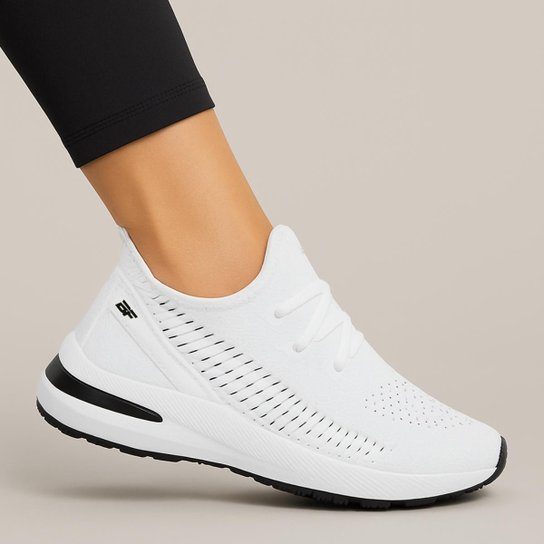 Amortecedor Tenis Feminino Esportivo Branco Tênis Branco Tenis