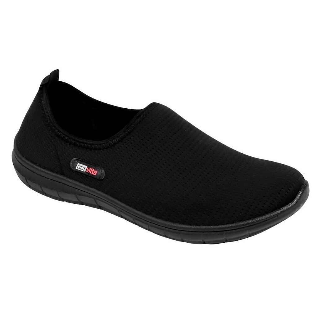 Tênis Actvitta Calce Fácil Feminino Lycra Preto