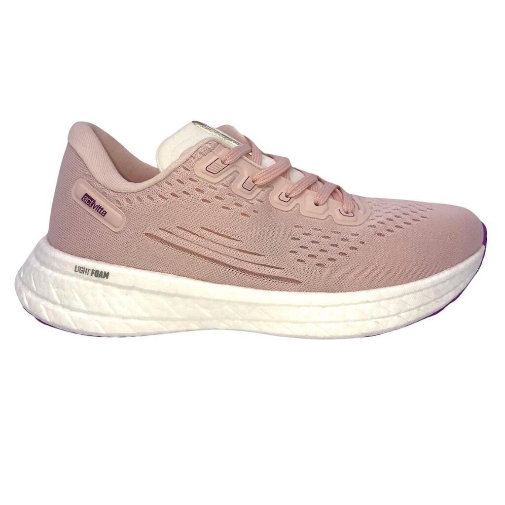 Tênis Actvitta Leve e Confortável Rosa E Branco - 41158