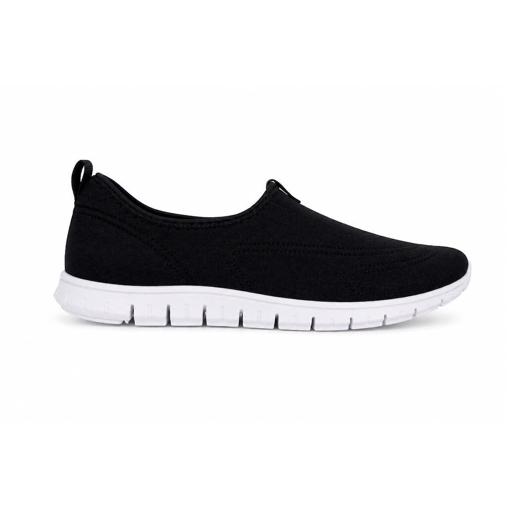 Tênis Actvitta Slip On Feminino Lycra Preto Conforto