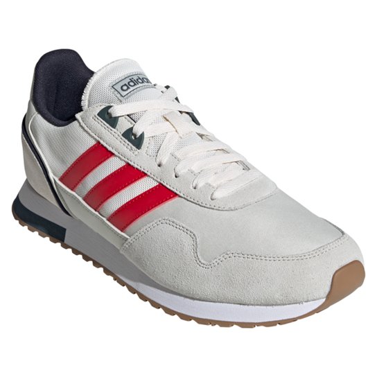 Tênis Adidas 8K 2020 Masculino - Branco+Vermelho é ruim? Tênis Adidas 8K 2020 Masculino - Branco+Vermelho é boa?