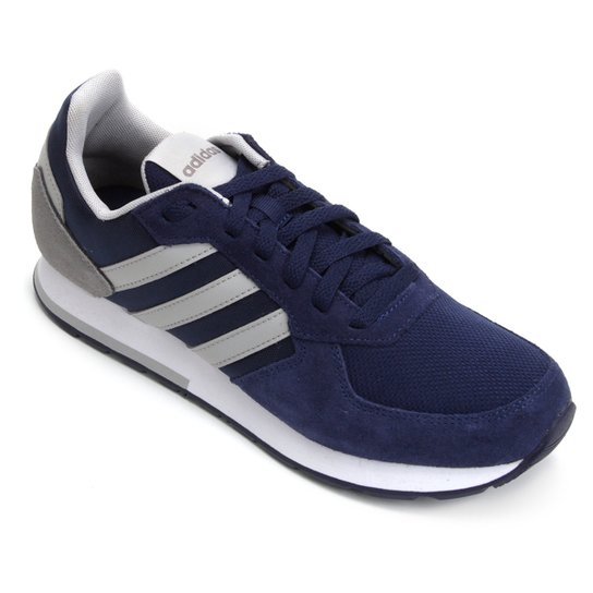Tênis Adidas 8K Masculino - Azul e Cinza Menor preço em Tênis Adidas 8K Masculino - Azul e Cinza