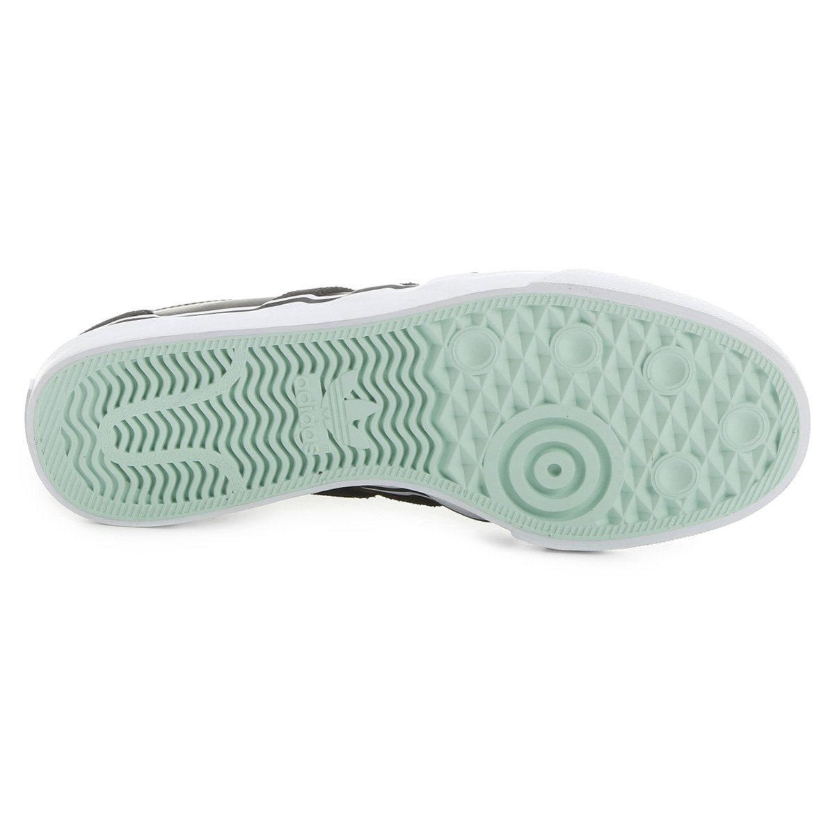 tênis couro adidas skateboarding adiease preto