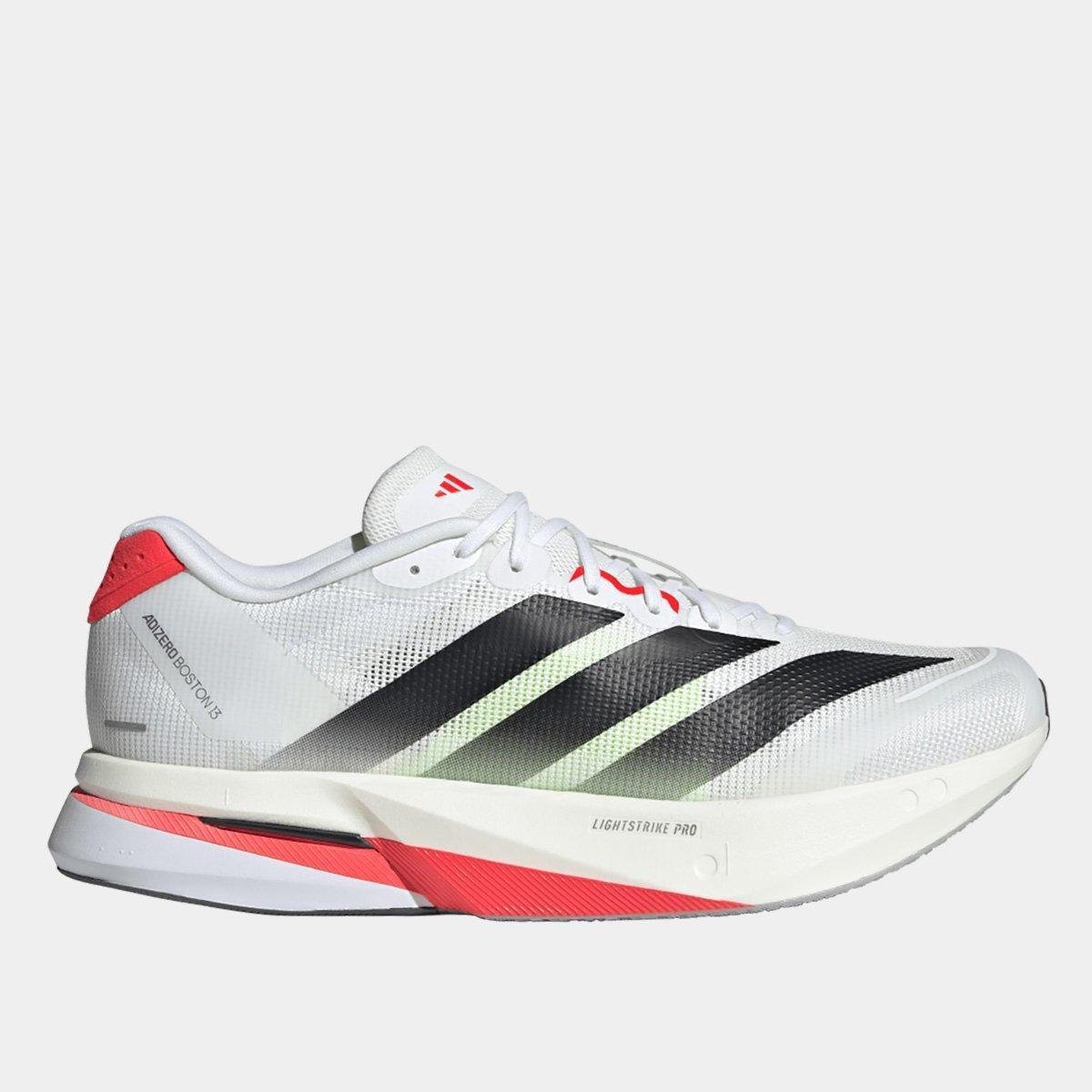 Tênis Adidas Adizero Boston 13 Masculino - Branco+Vermelho | Netshoes