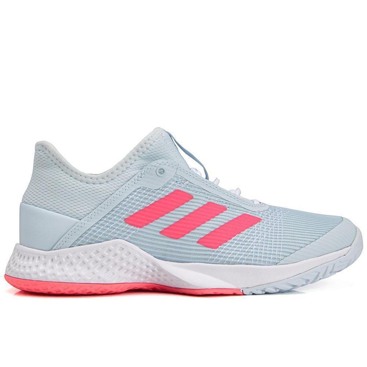 tenis adidas azul e rosa