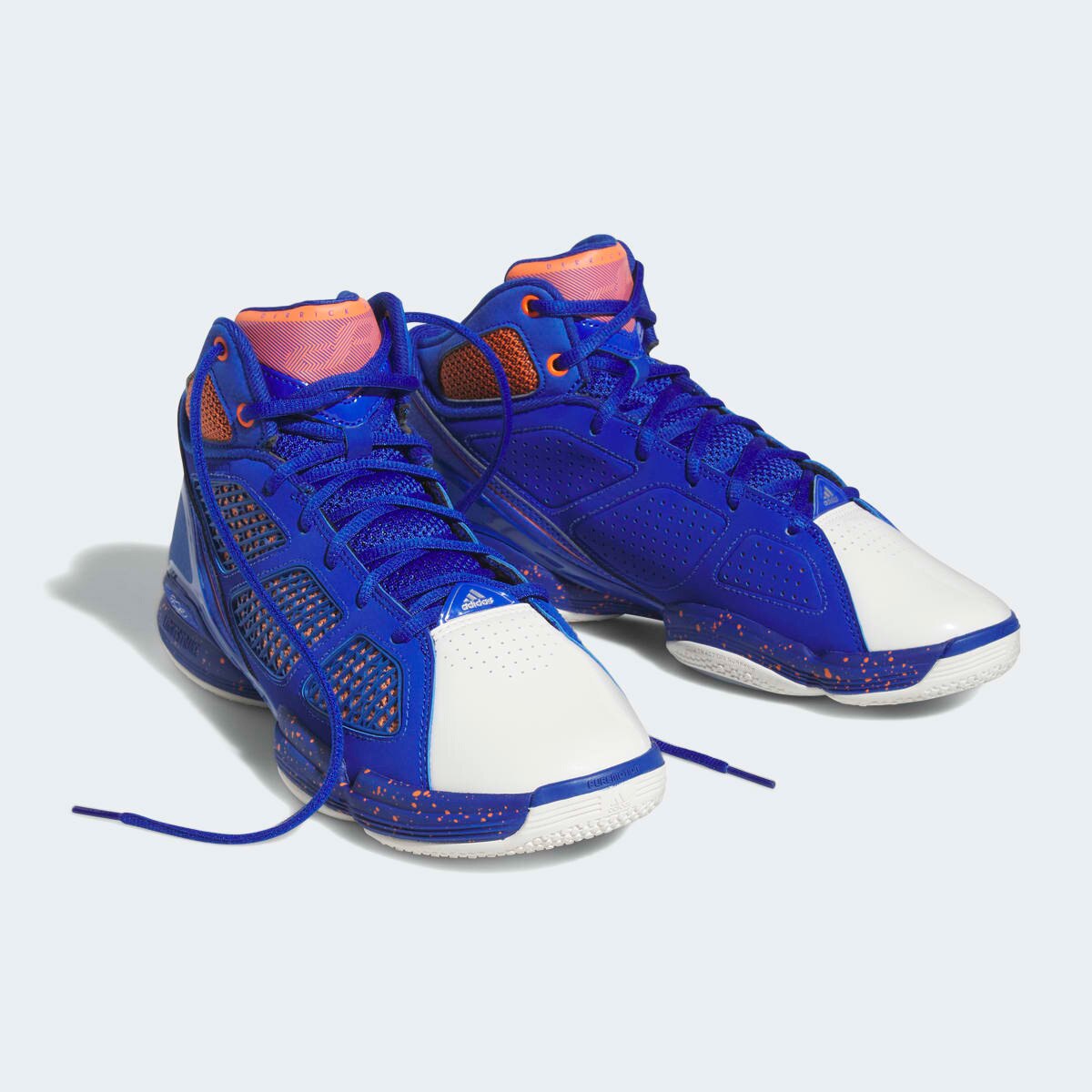 Tênis Adidas Adizero Rose 1.5 Restomod Masculino - Azul+Laranja