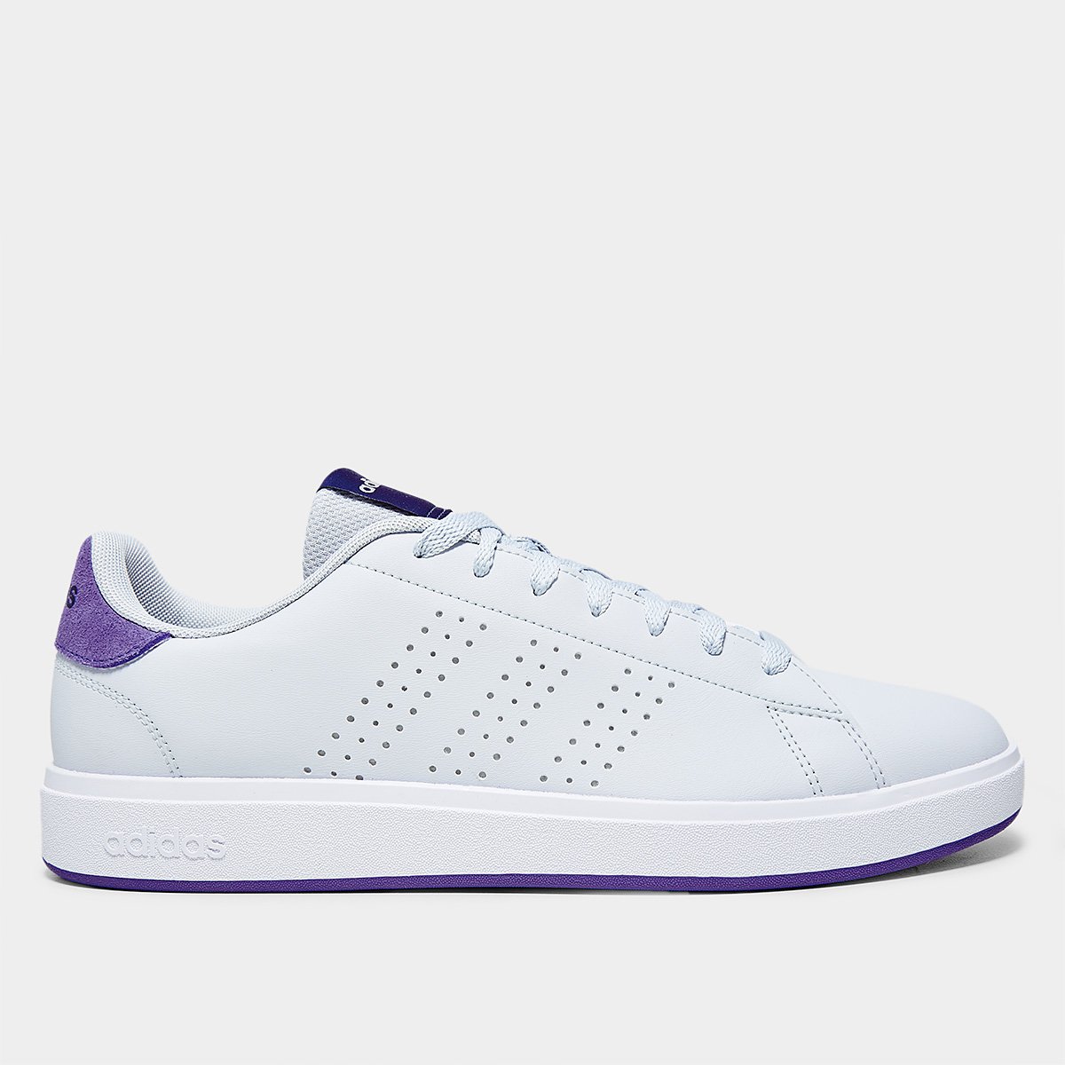 Tênis Adidas Advantage Base Masculino Branco+Roxo Netshoes