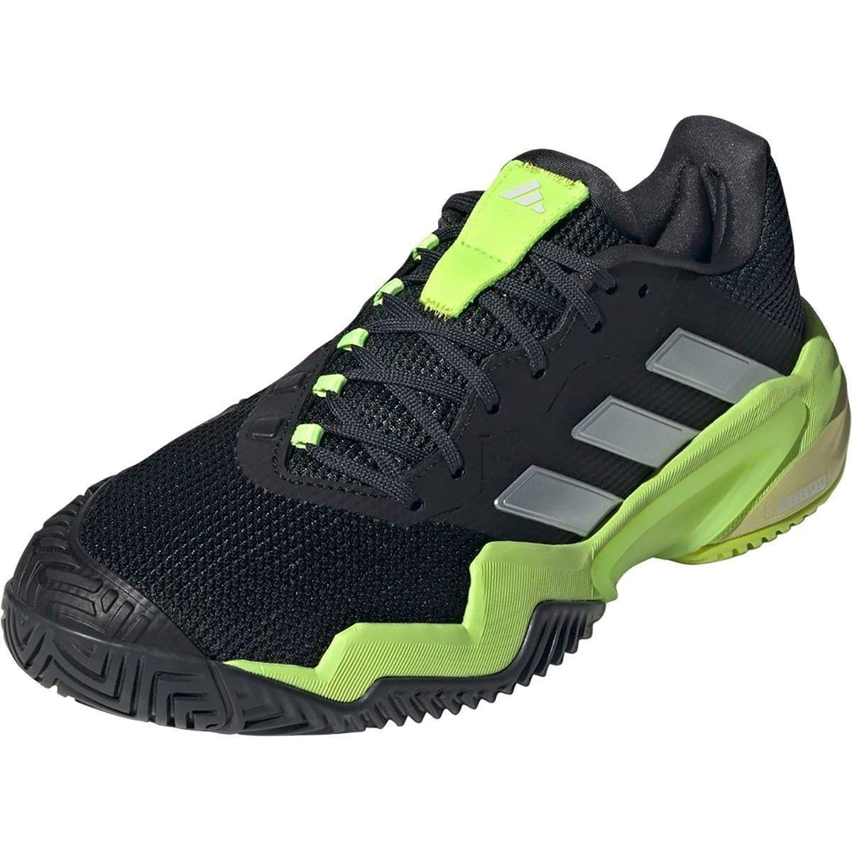 Tênis Adidas Barricade 13 Preto e Verde Menor preço em Tênis Adidas Barricade 13 Preto e Verde
