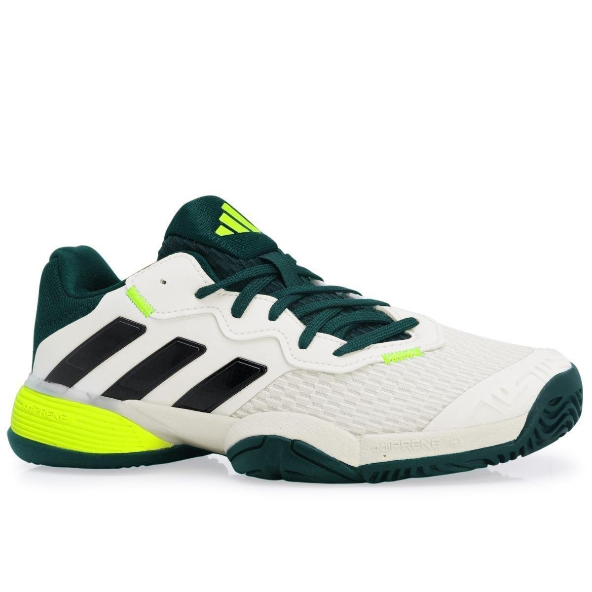 Tênis Adidas Barricade Junior - All Court - Branco Preto e Verde