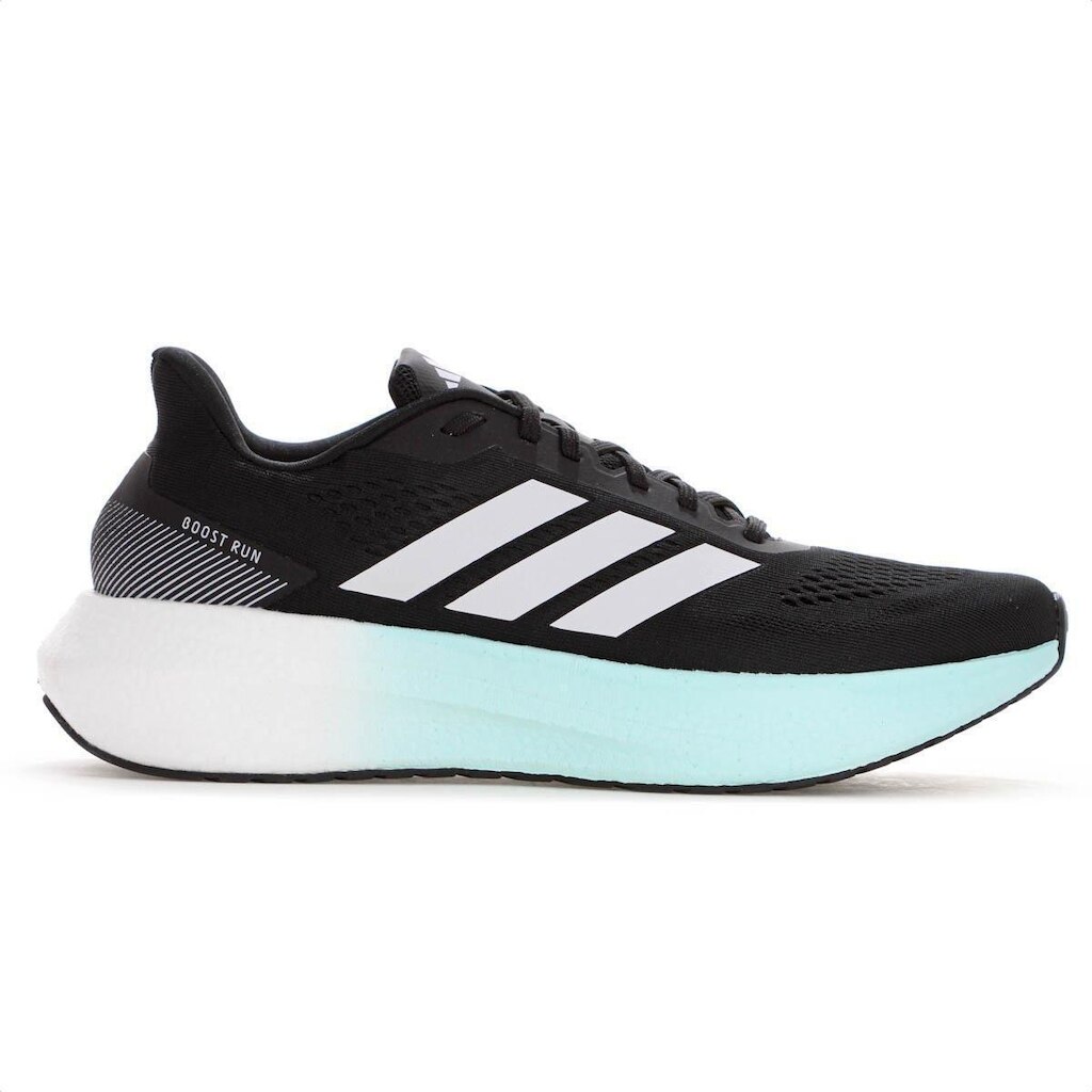 Tênis Adidas Boost Run Preto e Verde Água - Feminino
