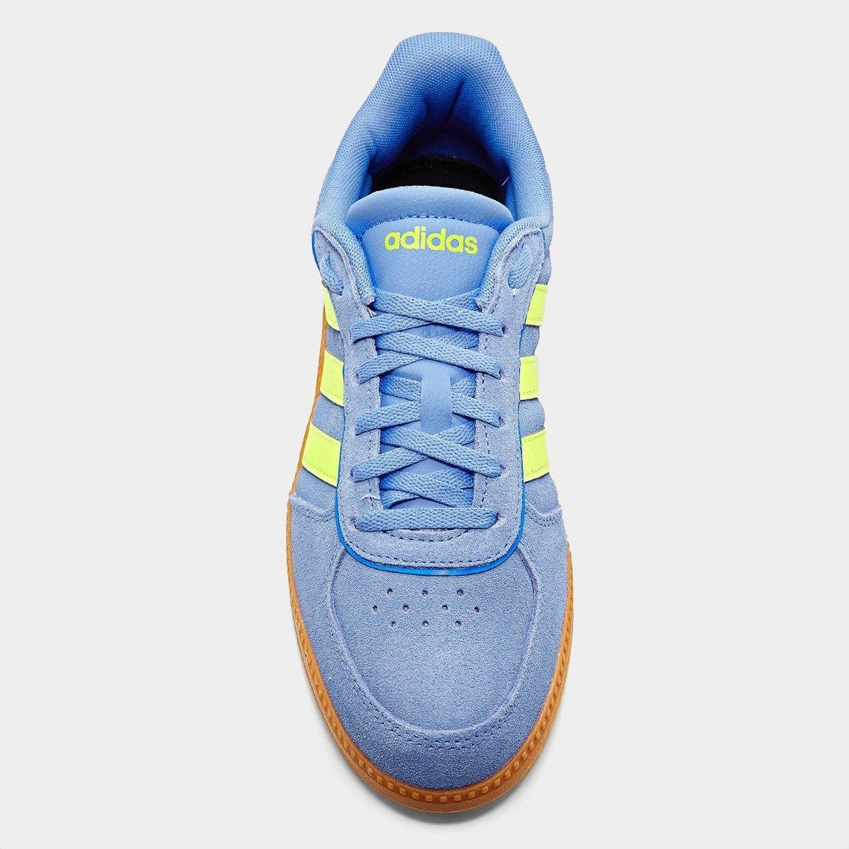 Tênis Adidas Breaknet Sleek Suede Feminino - Azul | Netshoes