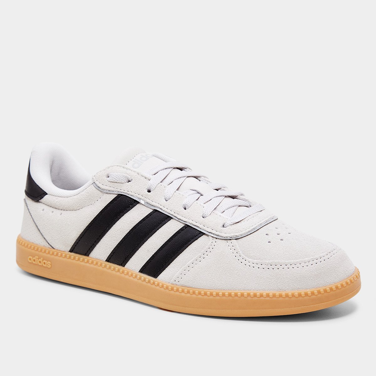 Tênis Adidas Breaknet Sleek Suede Feminino - Cinza | Netshoes