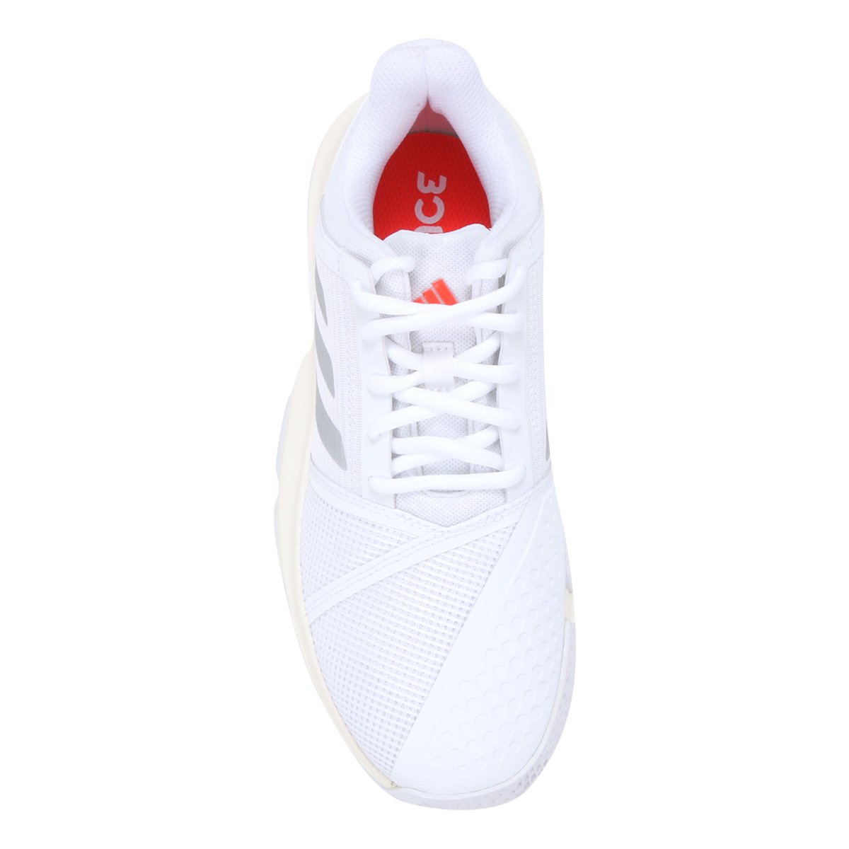 adidas bounce branco e prata