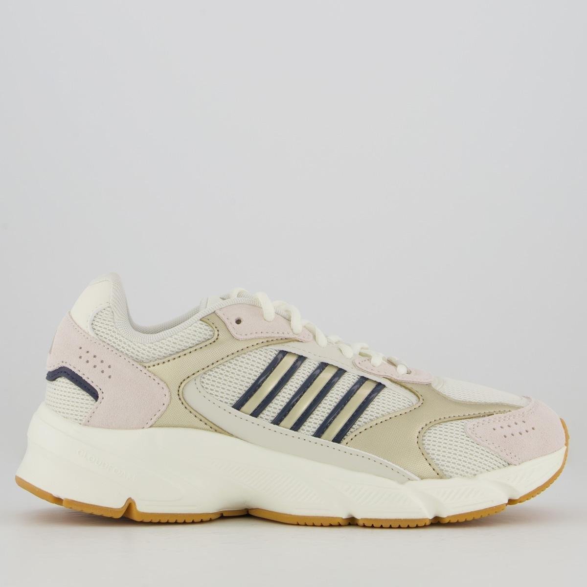 Tênis Adidas Crazychaos 2000 Feminino Off White e Dourado - Branco