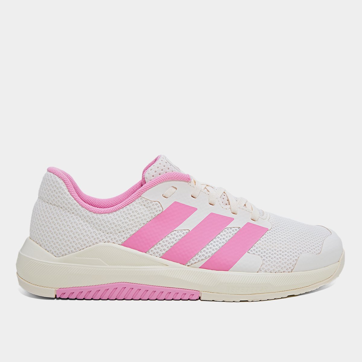 Tenis Adidas Dropset Base Trainer Feminino Branco Rosa Claro