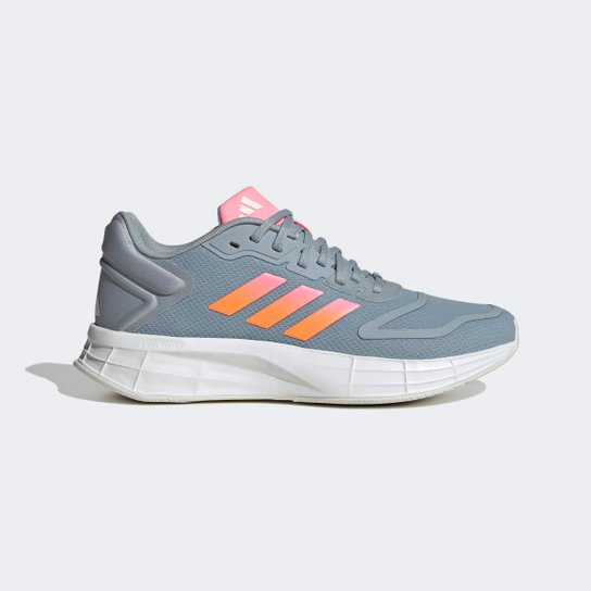 Tênis Adidas Duramo 10 Feminino - Cinza+Laranja Menor preço em Tênis Adidas Duramo 10 Feminino - Cinza+Laranja