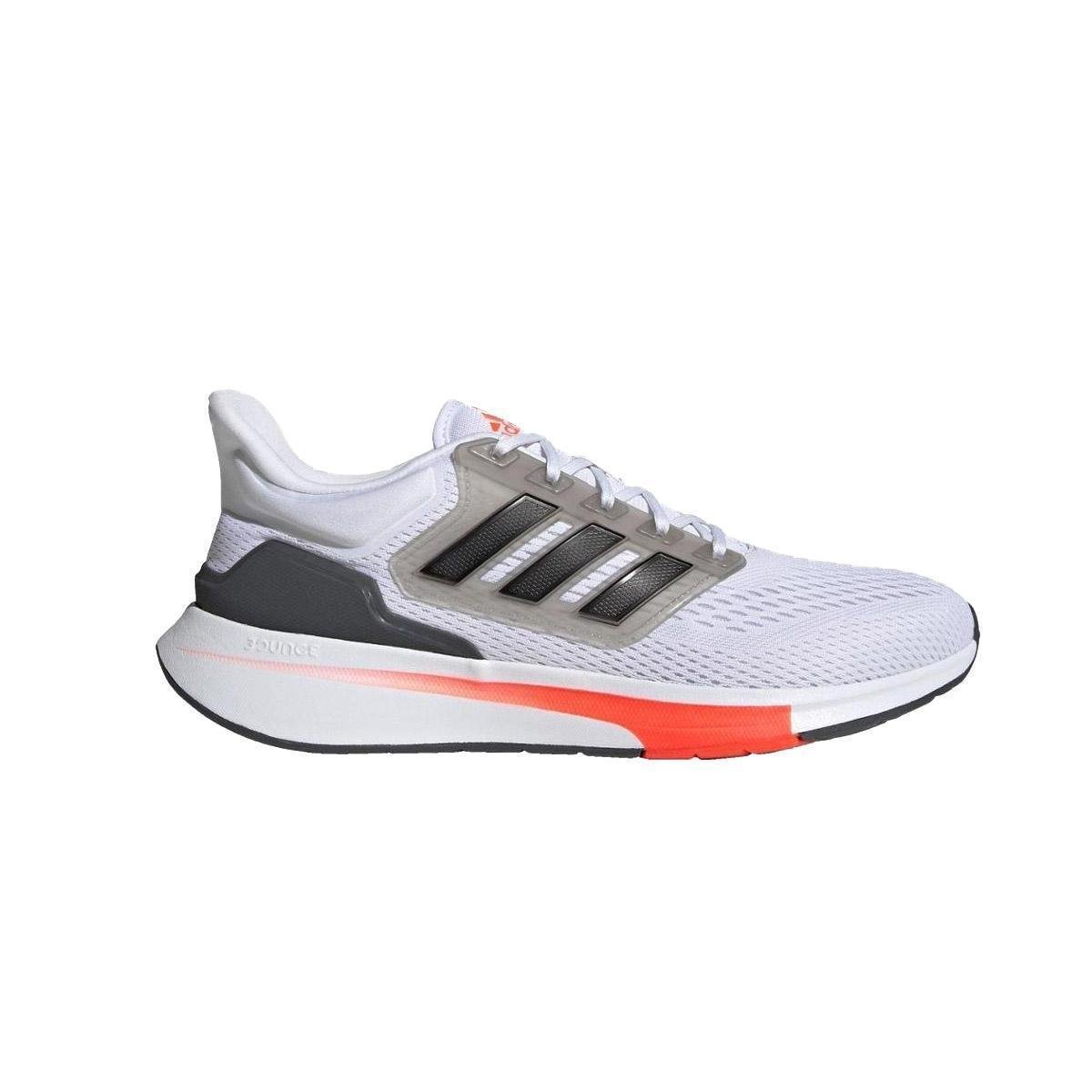Tênis Adidas EQ21 Run Masculino - Branco e Cinza Menor preço em Tênis Adidas EQ21 Run Masculino - Branco e Cinza