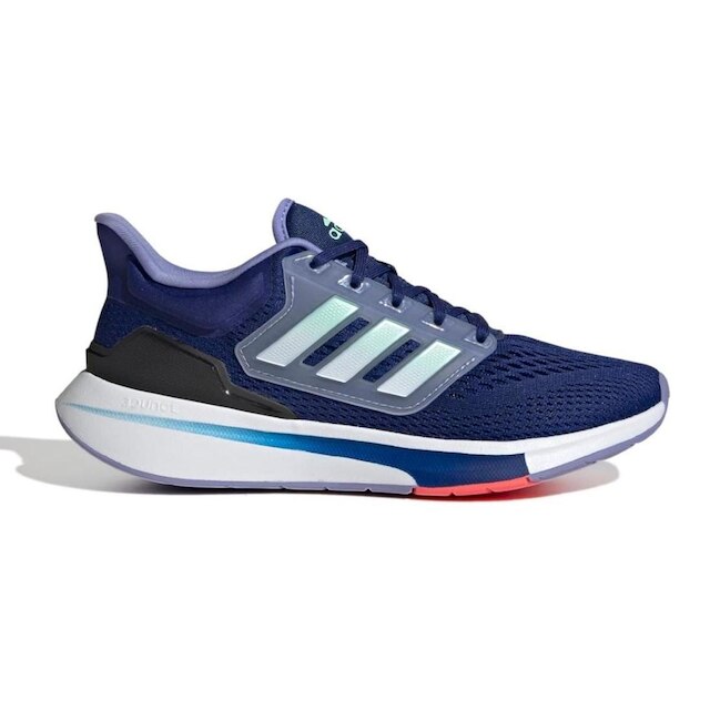 Tênis Adidas Feminino EQ21 Run - Azul+Lilás Menor preço em Tênis Adidas Feminino EQ21 Run - Azul+Lilás