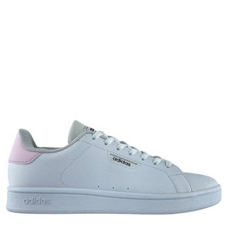 Tênis Adidas Feminino Urban Court Branco Rosa IF4092