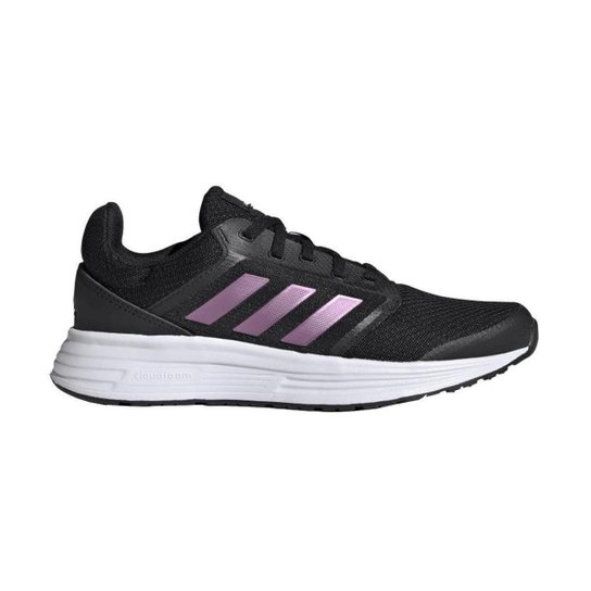 Tênis Adidas Galaxy 5 - Feminino - 38 - Preto/Lilás - Preto+Lilás