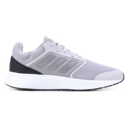 Tênis Adidas Galaxy 5 Masculino - Cinza+Prata Menor preço em Tênis Adidas Galaxy 5 Masculino - Cinza+Prata