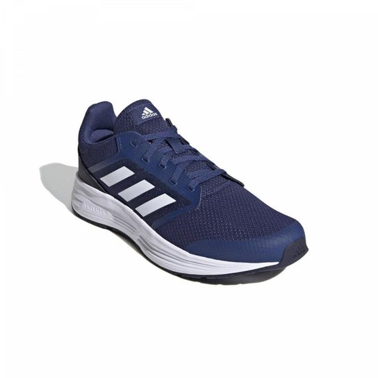 Tênis Adidas Galaxy 5 - Marinho+Branco Menor preço em Tênis Adidas Galaxy 5 - Marinho+Branco