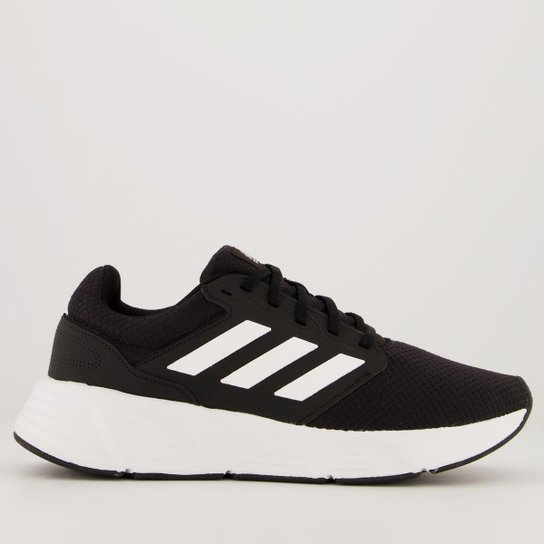 Tênis Adidas Galaxy 6 Preto e Branco - Preto Menor preço em Tênis Adidas Galaxy 6 Preto e Branco - Preto