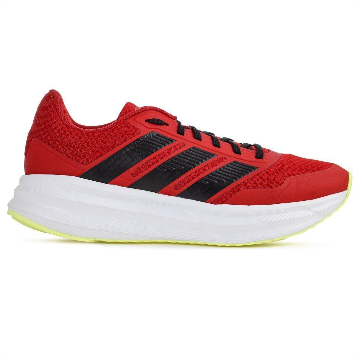 Tênis Adidas Galaxy Star 2 Vermelho Branco e Verde - Masculino Menor preço em Tênis Adidas Galaxy Star 2 Vermelho Branco e Verde - Masculino