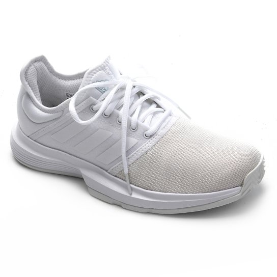 Tênis Adidas Game Court Feminino - Branco Menor preço em Tênis Adidas Game Court Feminino - Branco
