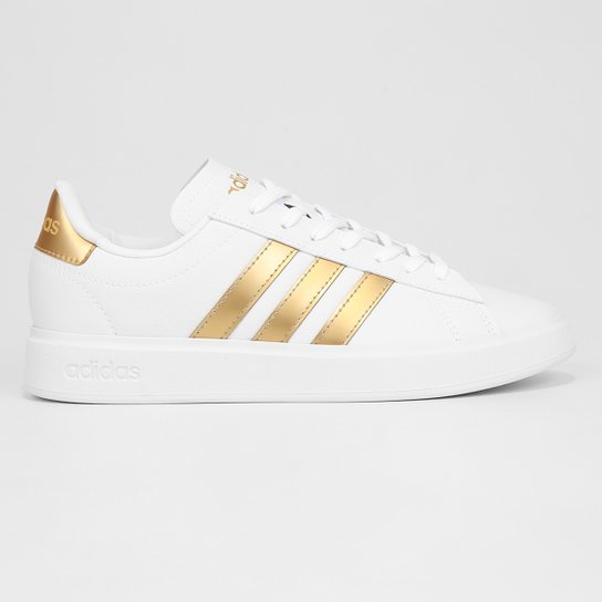 Adidas Branco Com Dourado Adidas Superstar Branco Dourado TENIS