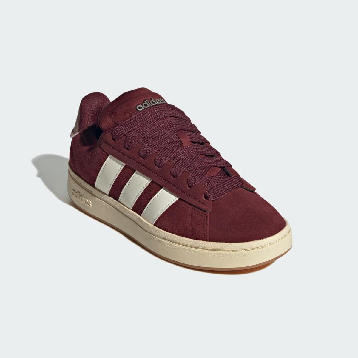 ワンコ様3 Tênis Adidas Grand Court Base Suede Preto IH6184 Masculino - Loja