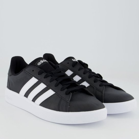 Tênis Adidas Grand Court Base 2.0 Simp Preto e Branco