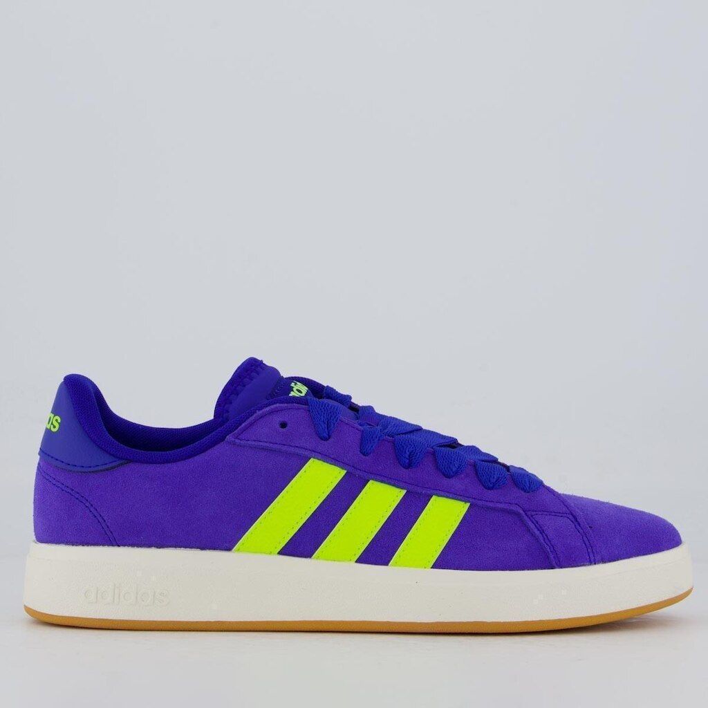 Tênis Adidas Grand Court Base Azul e Verde