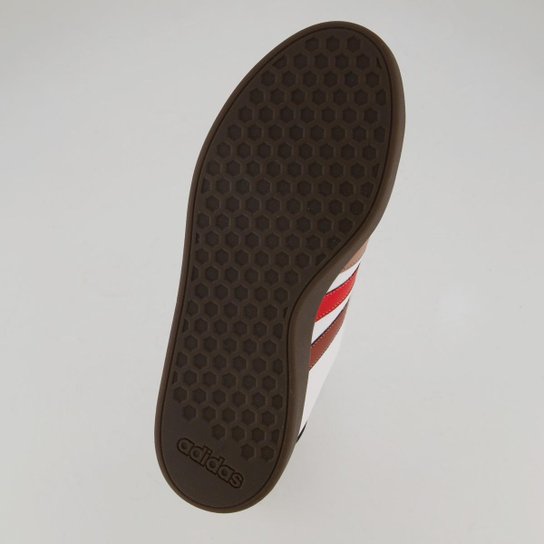 Tênis Adidas Grand Court Base Branco e Marrom