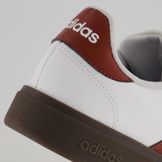 Tênis Adidas Grand Court Base Branco e Marrom