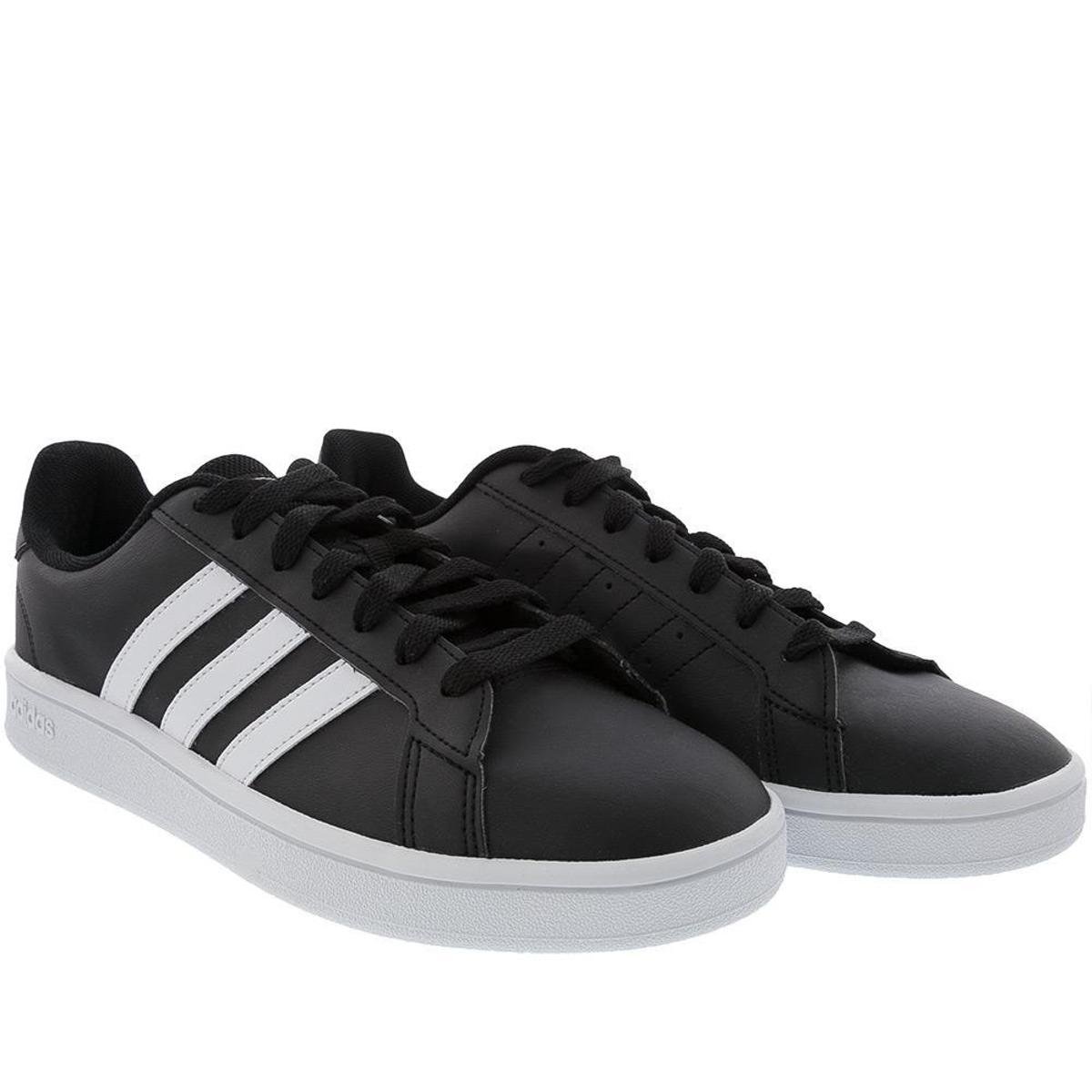 tenis preto casual adidas