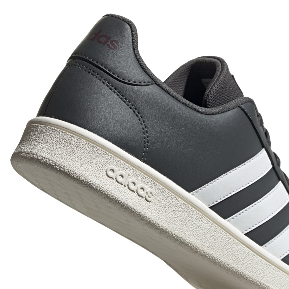 tênis grand court cinza