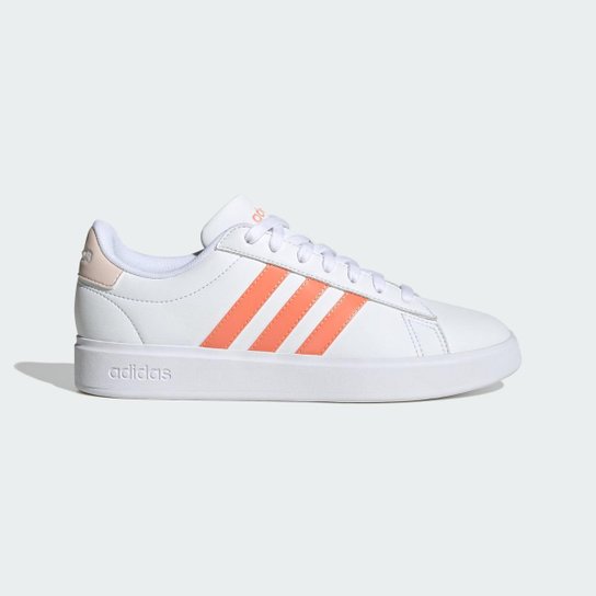 Tênis Adidas Grand Court Cloudfoam Lifestyle Comfort Feminino - Branco Menor preço em Tênis Adidas Grand Court Cloudfoam Lifestyle Comfort Feminino - Branco