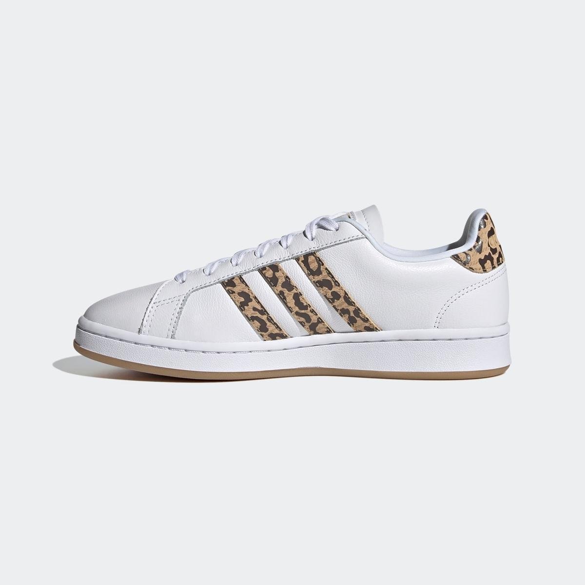 tenis adidas grand court leopard