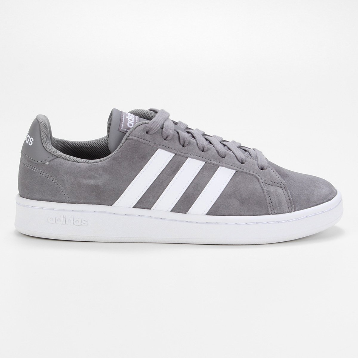 tênis grand court cinza