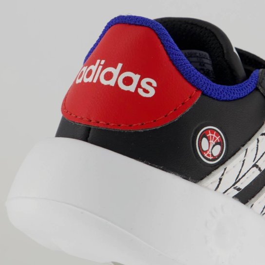 Tênis Adidas Grand Court Spider-man CF Infantil Preto