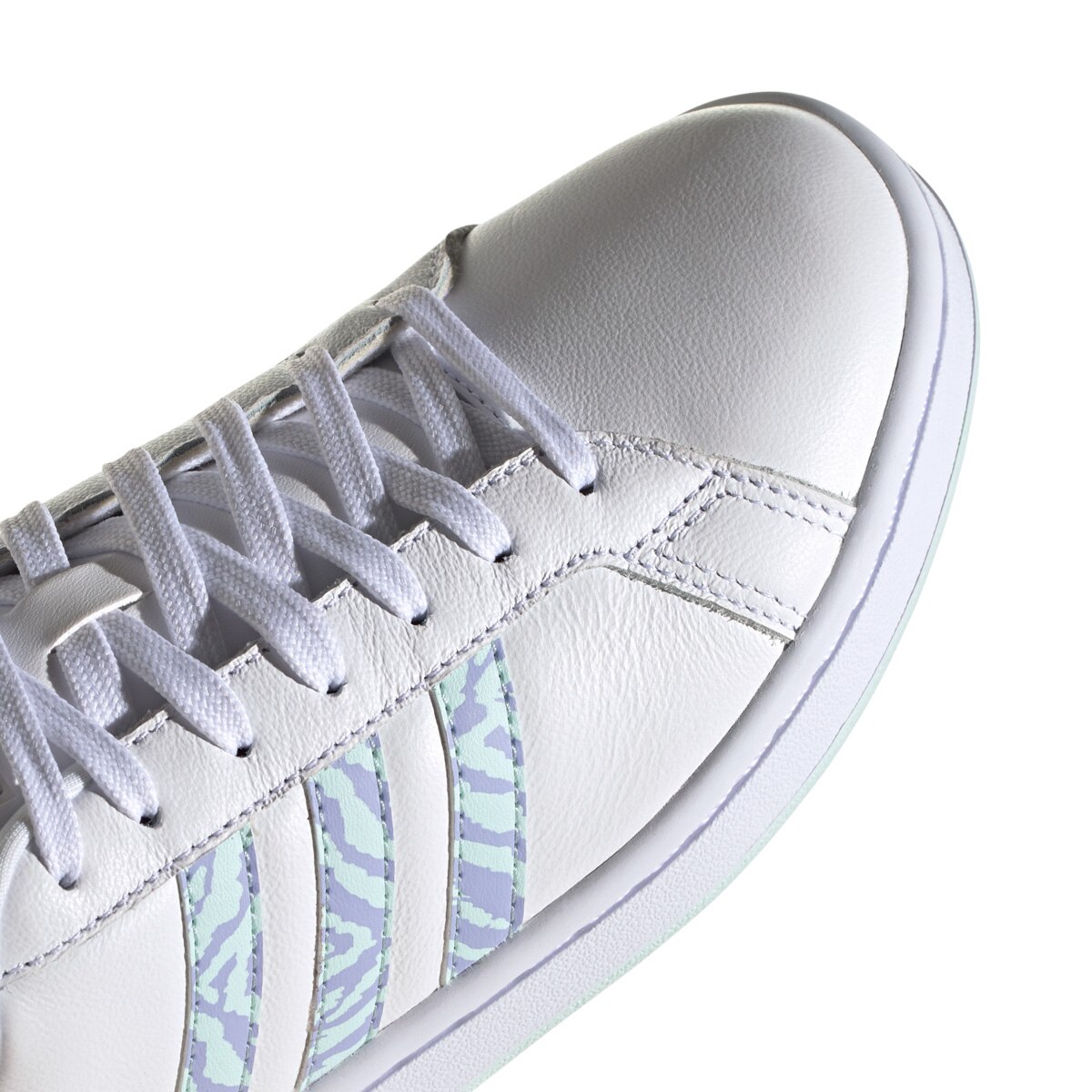 Tênis Adidas Grand Court Zebra Feminino - Branco | Netshoes