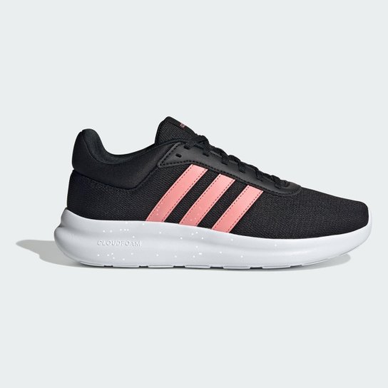 Tenis Adidas Lite Racer Feminino Preto+Rosa Netshoes
