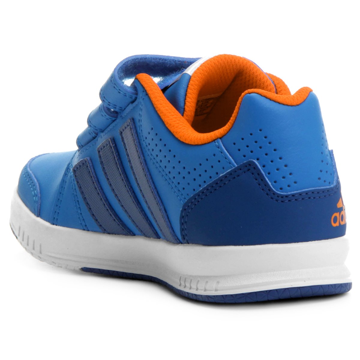 tenis adidas infantil azul e laranja