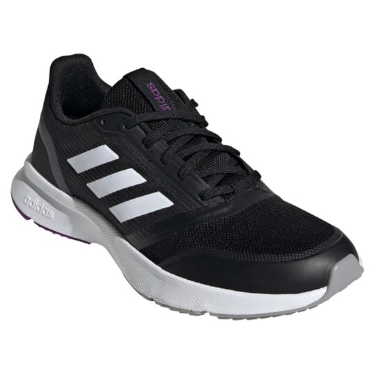 Tênis Adidas Nova Flow Feminino - Preto+Branco Menor preço em Tênis Adidas Nova Flow Feminino - Preto+Branco