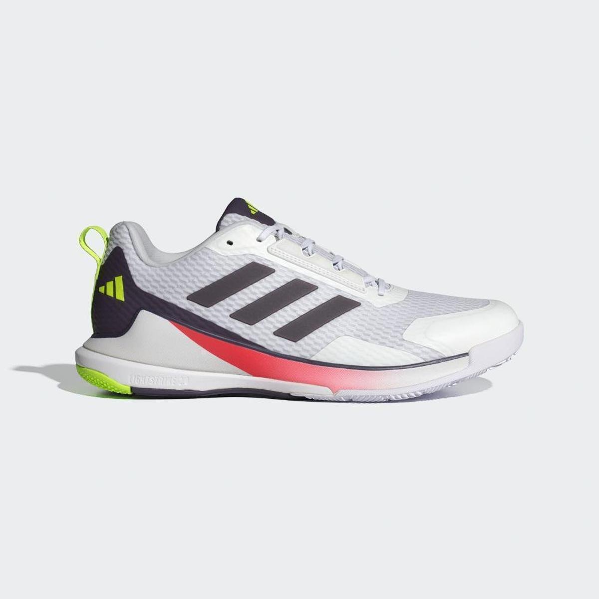 Tênis Adidas Novaflight 2 Indoor Masculino - Branco+Roxo | Netshoes