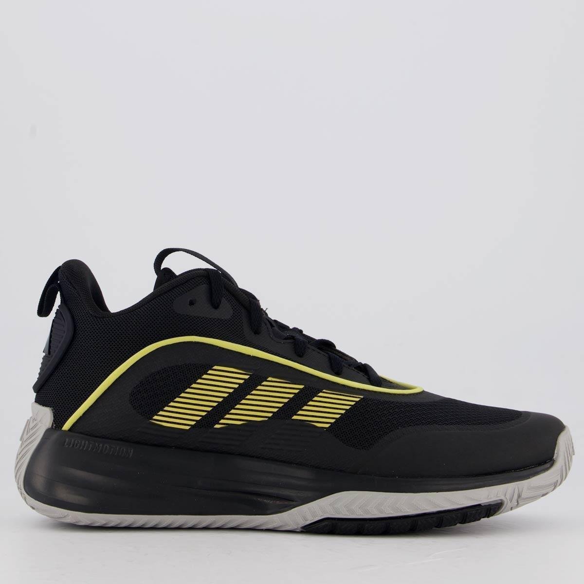 Tênis Adidas Own The Game 3.0 Preto e Amarelo